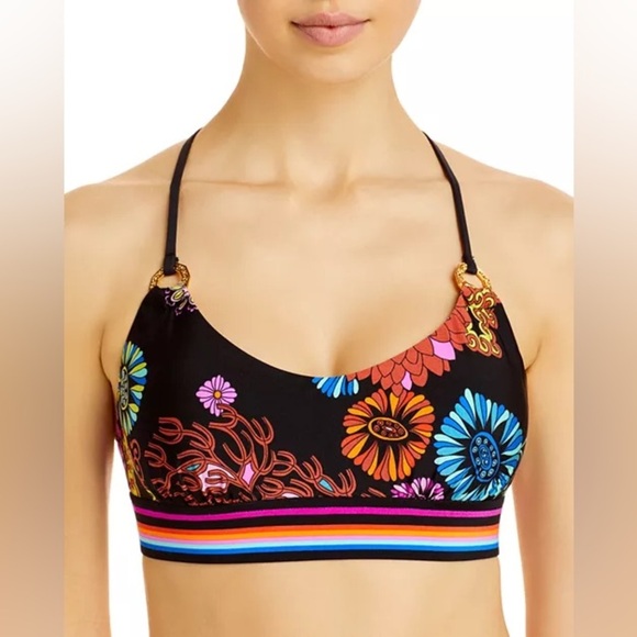 Trina Turk Electric Reef Bralette Bikini Top Women’s Size 8 NWT - Picture 1 of 10